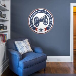 Columbus Blue Jackets: Cannon Logo - Officially Licensed NHL Removable Wall Decal 38.0"W x 38.0"H by Fathead | Vinyl