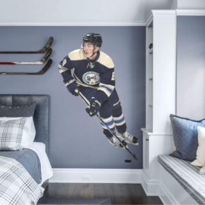 Zach Werenski for Columbus Blue Jackets - Officially Licensed NHL Removable Wall Decal 48.0"W x 78.0"H by Fathead | Vinyl